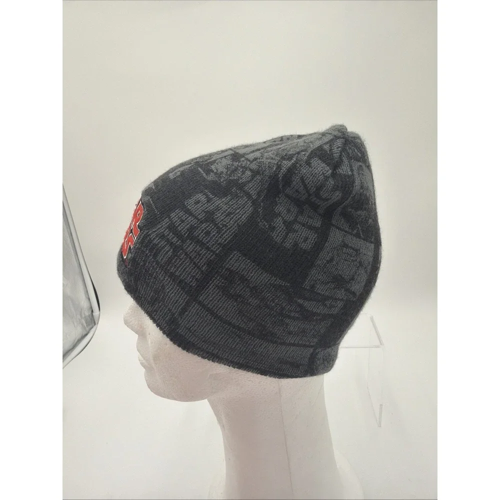 Star Wars Graphic Black Grey Beanie Hat Skull Cap Logo Patch Embroidered‎